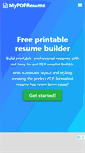 Mobile Screenshot of mypdfresume.com