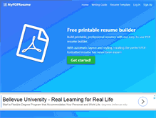 Tablet Screenshot of mypdfresume.com